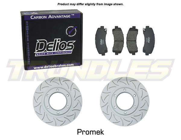 Delios Front Brake Upgrade Kit to suit Nissan Patrol GQ Y60 87-98