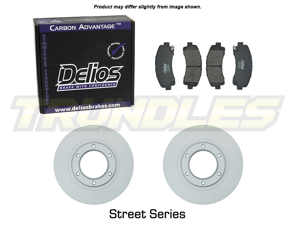 Delios Front Brake Upgrade Kit to suit Toyota Hilux RN/YN/LN106 (PAIR)