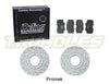 Delios Front Brake Upgrade Kit to suit Toyota Landcruiser 80 Series 1990-1992