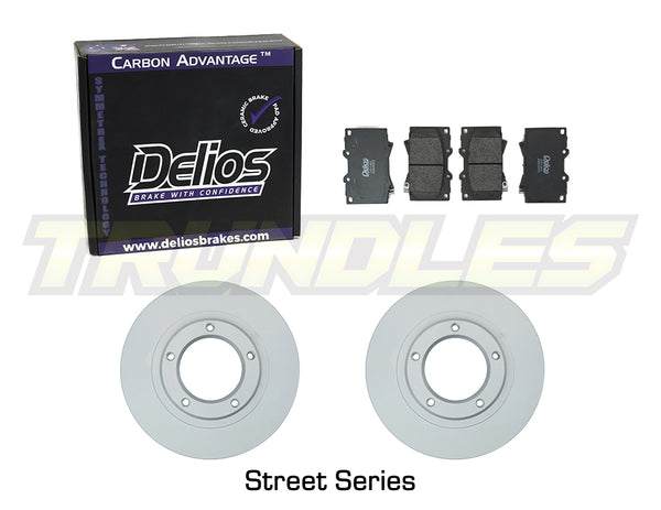 Delios Front Brake Upgrade Kit to suit Toyota Landcruiser 100 Series IFS 1998-2007 (312mm)