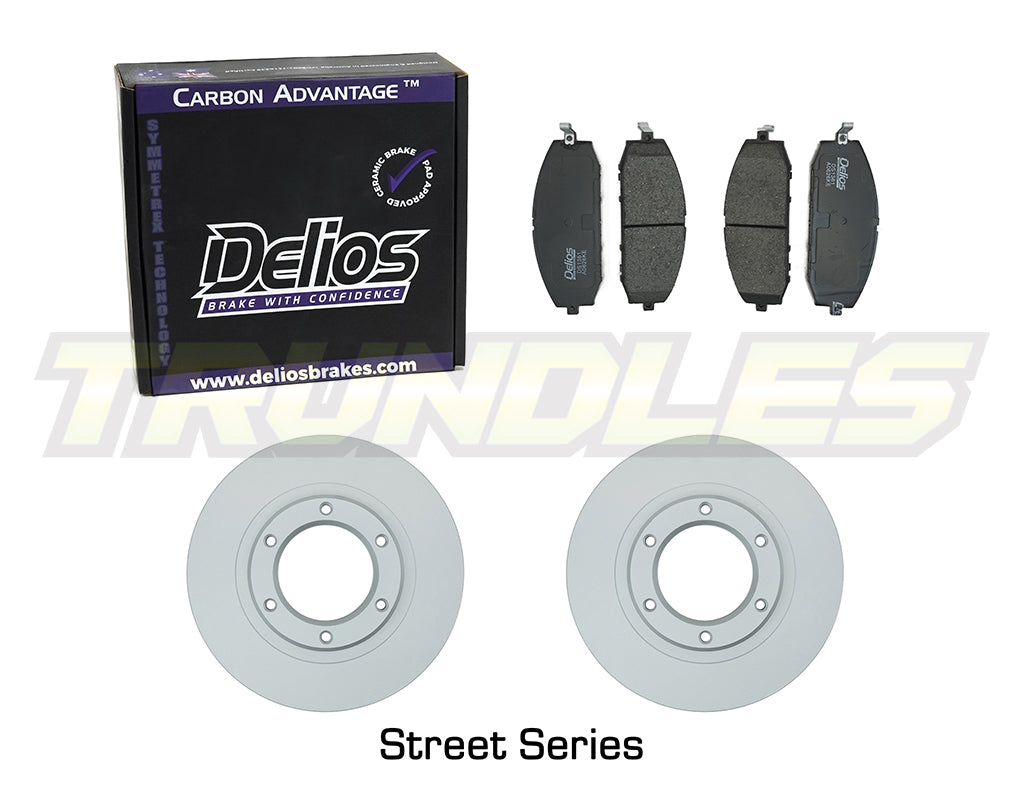 Delios Front Brake Upgrade Kit to suit Nissan Patrol GU Y61 1997-2007