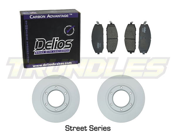 Delios Front Brake Upgrade Kit to suit Nissan Patrol GU Y61 97-07