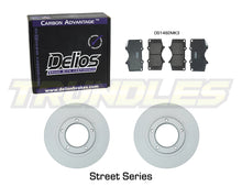 Delios Front Brake Upgrade Kit to suit Toyota Landcruiser Prado 120 Series 2003-2009