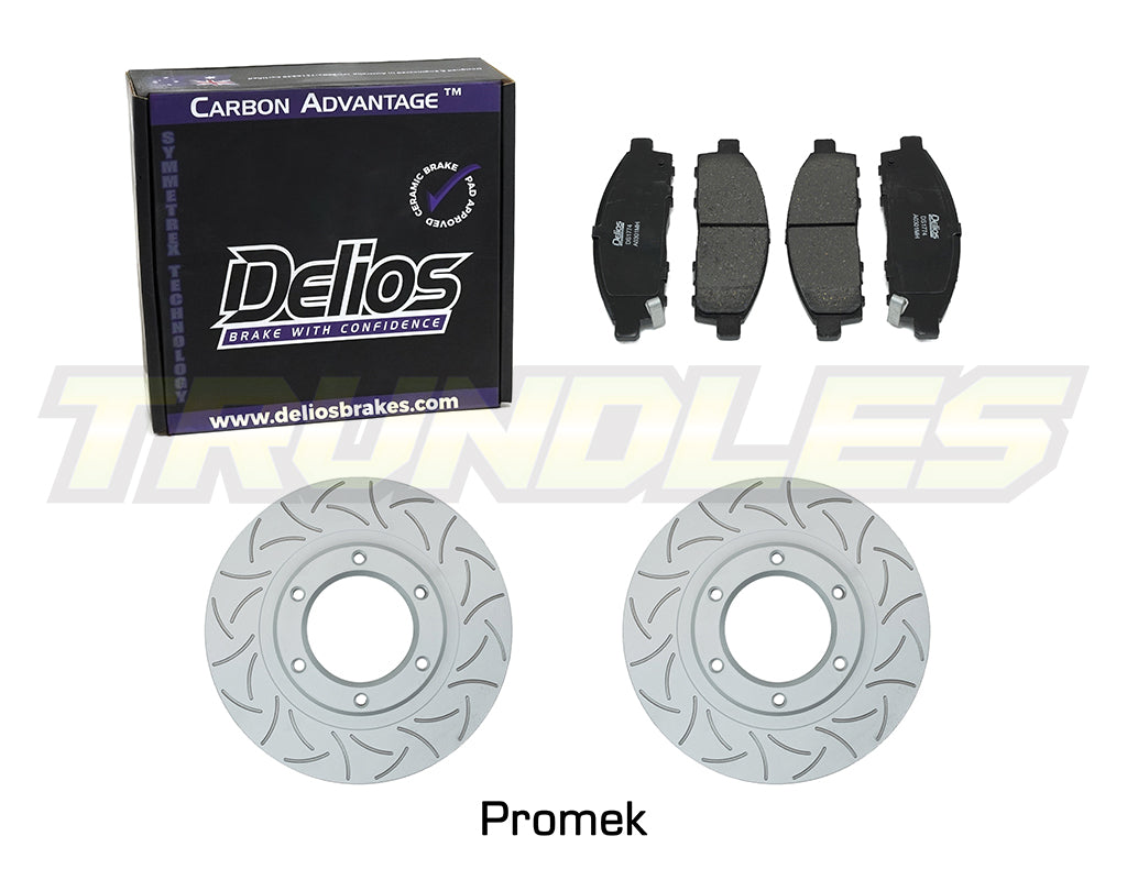 Delios Front Brake Upgrade Kit to suit Mitsubishi Triton ML/MN 2006-2015