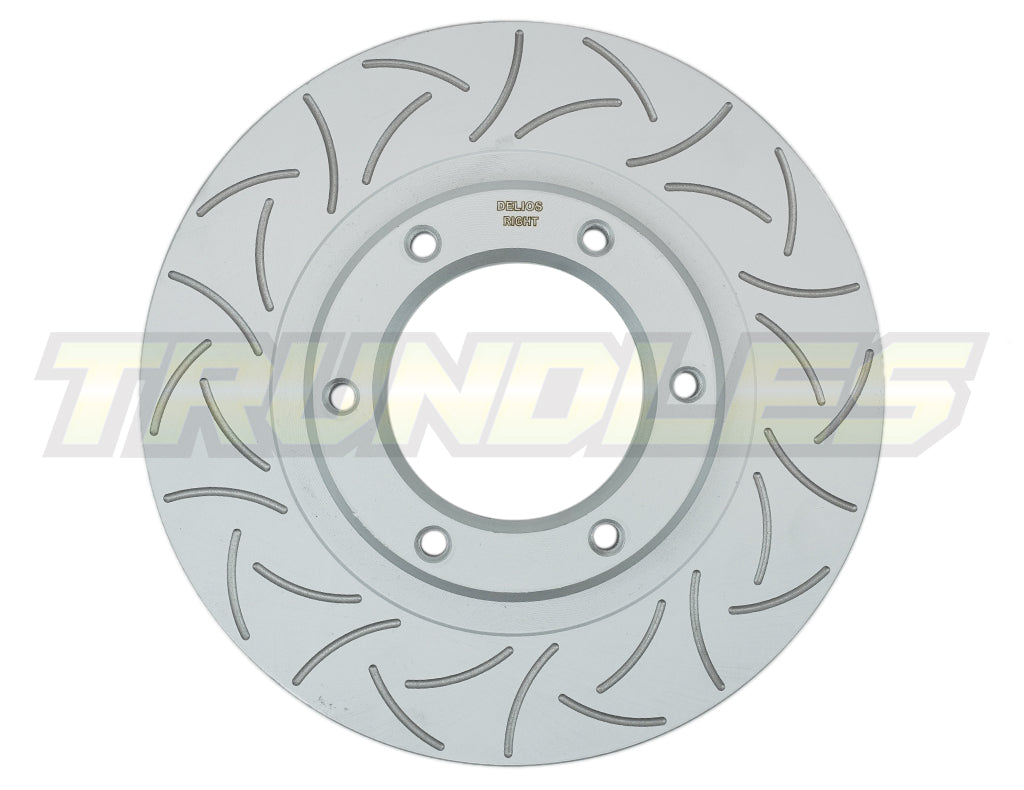 Delios Promek (Slotted Rotor) Front Brake Rotor to suit Toyota Landcruiser 300 Series 2022 - Onwards (354mm) (PAIR)