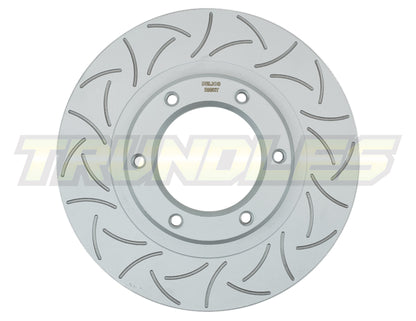 Delios Promek (Slotted Rotor) Rear Brake Rotor to suit Toyota Landcruiser 300 Series 2022 - Onwards (PAIR)