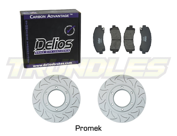 Delios Front Brake Upgrade Kit to suit Isuzu D-Max 2012-2020