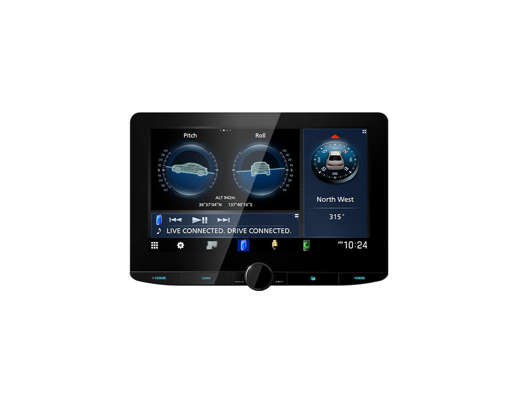 Kenwood DMX9724XDS Wireless 10.1" Floating HD Screen Headunit with CarPlay™ & Android Auto