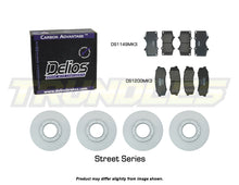 Delios Front & Rear Brake Upgrade Kit to suit Toyota Landcruiser Prado KZJ78 1987-1996