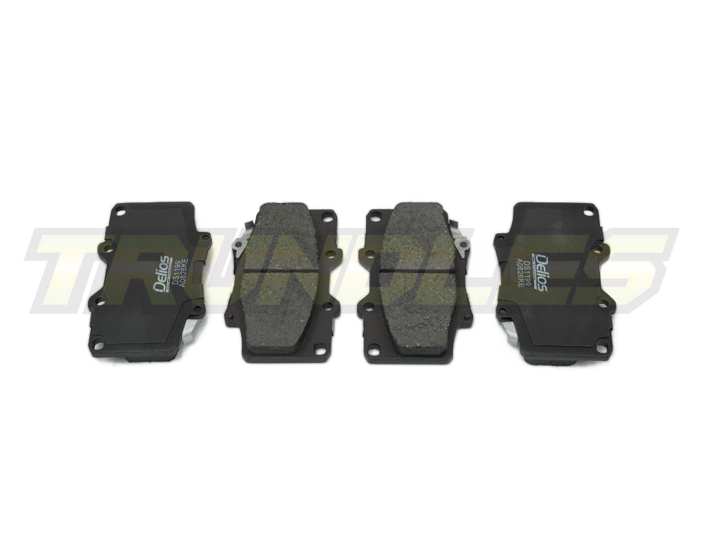 Delios MK3 Front Brake Pads to suit Toyota Landcruiser Prado 90 Series 1996-2002