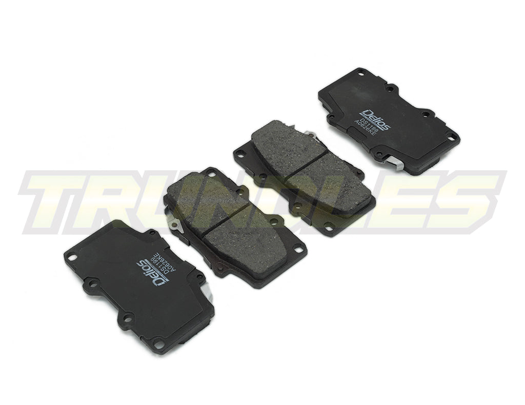 Delios MK3 Front Brake Pads to suit Toyota Landcruiser Prado 90 Series 1996-2002