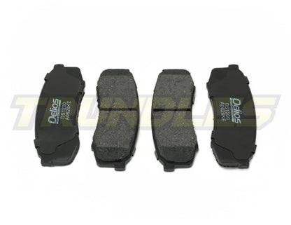 Delios MK3 Rear Brake Pads to suit Toyota Landcruiser 76/78/79 Series 1999-Onwards