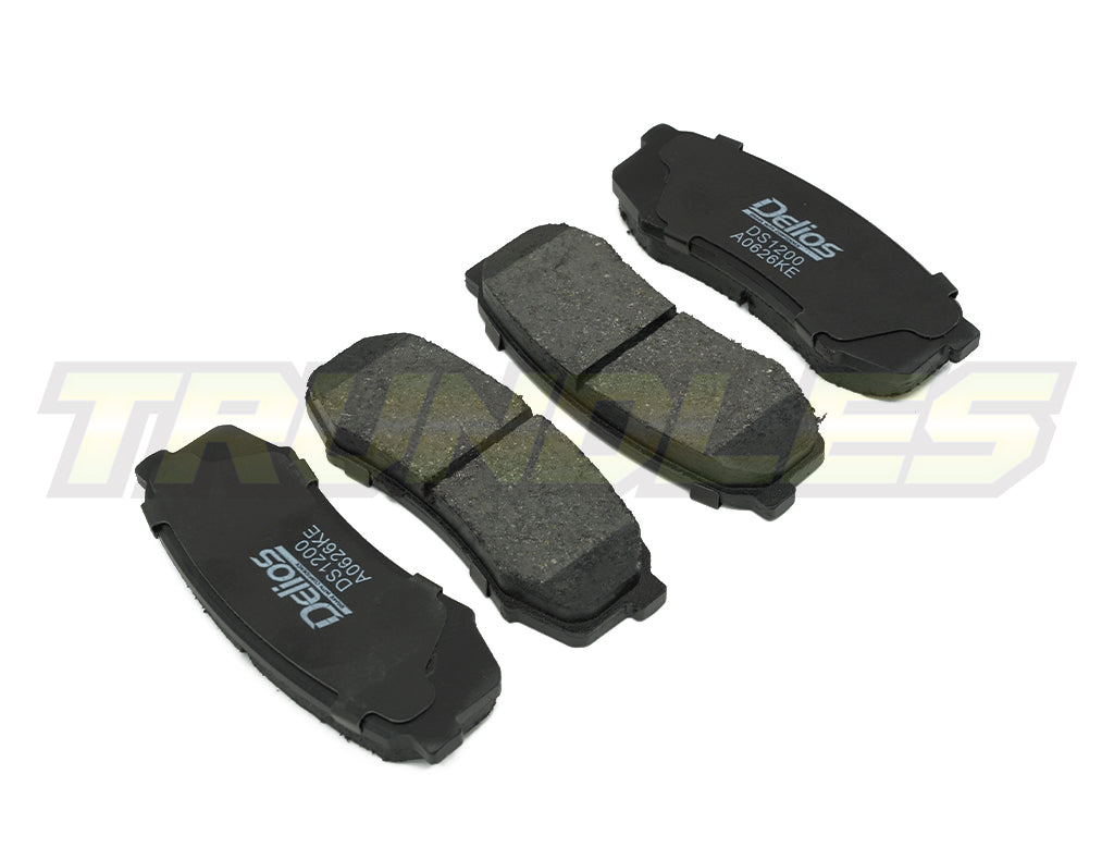 Delios MK3 Rear Brake Pads to suit Toyota Landcruiser 76/78/79 Series 1999-Onwards