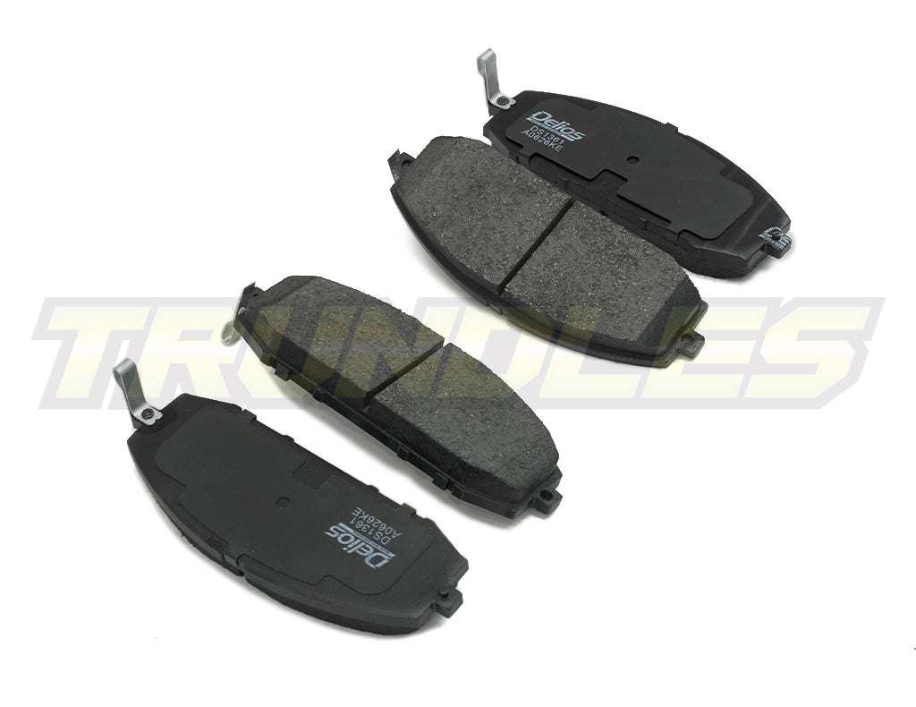 Delios MK3 Front Brake Pads to suit Nissan Patrol Y61 1997-2023