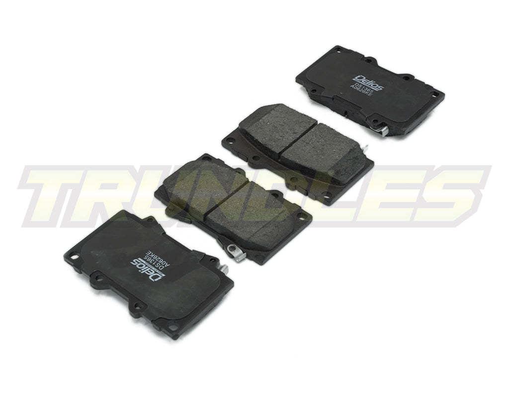 Delios MK3 Front Brake Pads to suit Toyota Landcruiser 76/78/79 Series 1999-Onwards
