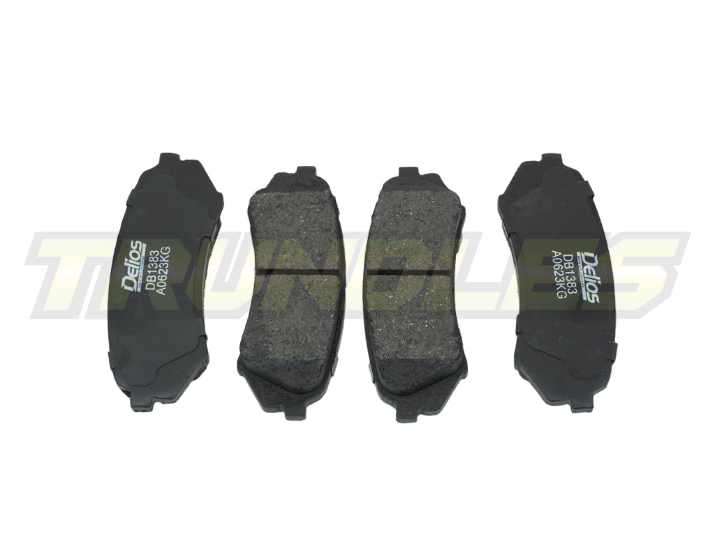 Delios MK3 Rear Brake Pads to suit Toyota Landcruiser 100 Series IFS 1998-2007