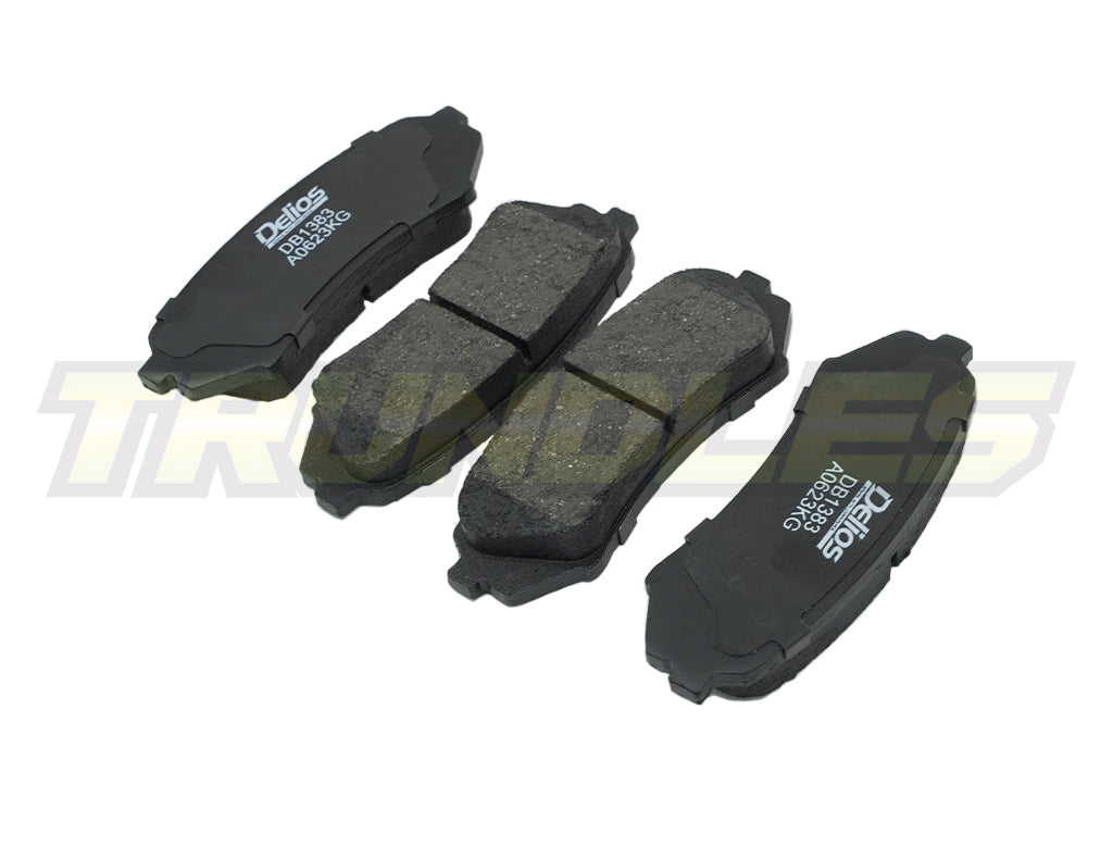 Delios MK3 Rear Brake Pads to suit Toyota Landcruiser 100 Series IFS 1998-2007
