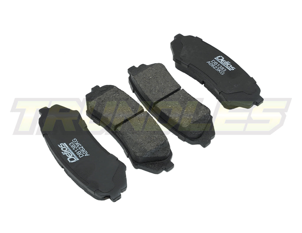 Delios MK3 Rear Brake Pads to suit Toyota Landcruiser 100 Series IFS 1998-2007