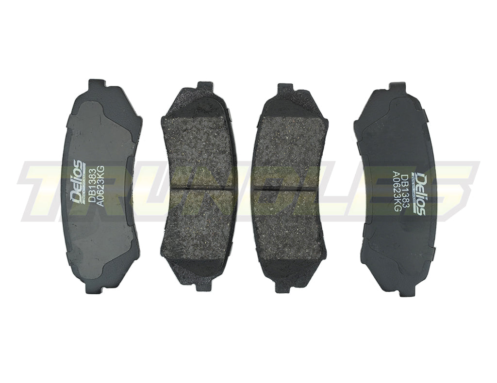 Delios MK3 Rear Brake Pads to suit Toyota Landcruiser 100 Series IFS 1998-2007