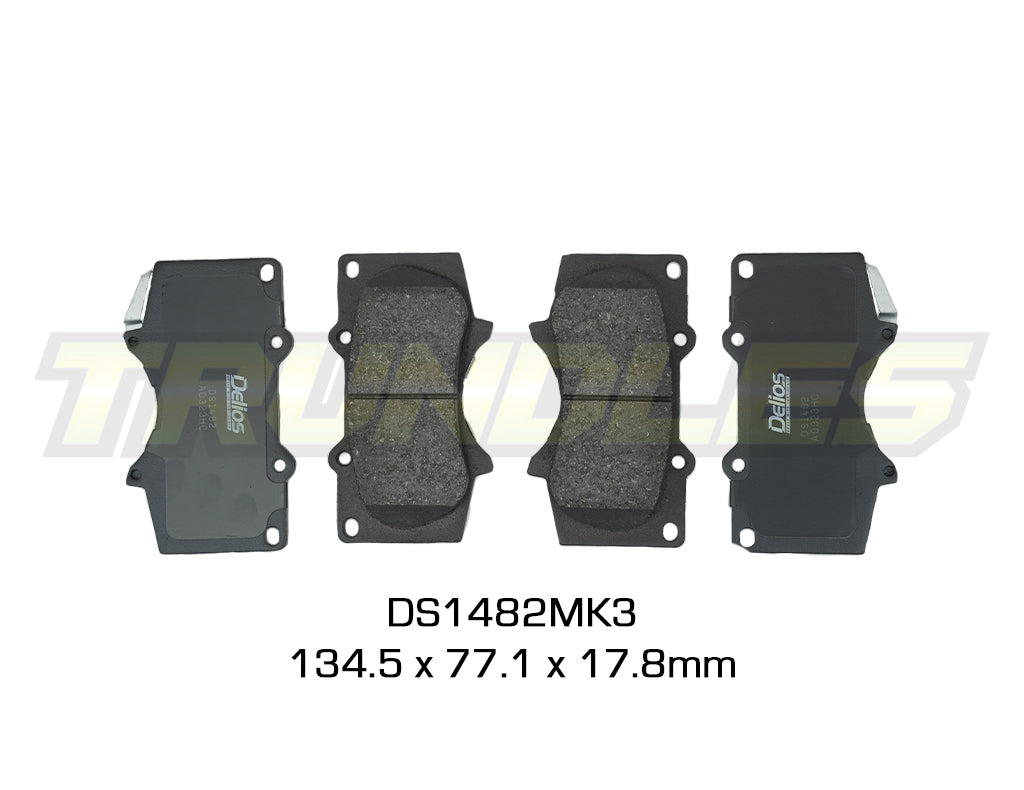 Delios MK3 Front Brake Pads to suit Toyota FJ Cruiser 2007-Onwards