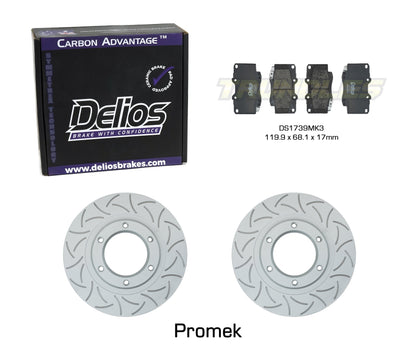 Delios Front Brake Upgrade Kit to suit Toyota Hilux 2005-2015 (without VSC)