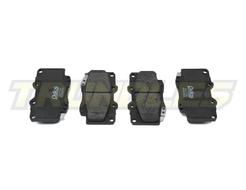 Delios MK3 Front Brake Pads to suit Toyota Hilux N70 (Without VSC) 2005-2015 (297mm Rotor)