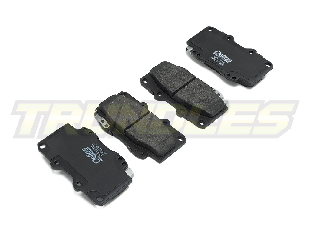 Delios MK3 Front Brake Pads to suit Toyota Hilux N70 (Without VSC) 2005-2015 (297mm Rotor)