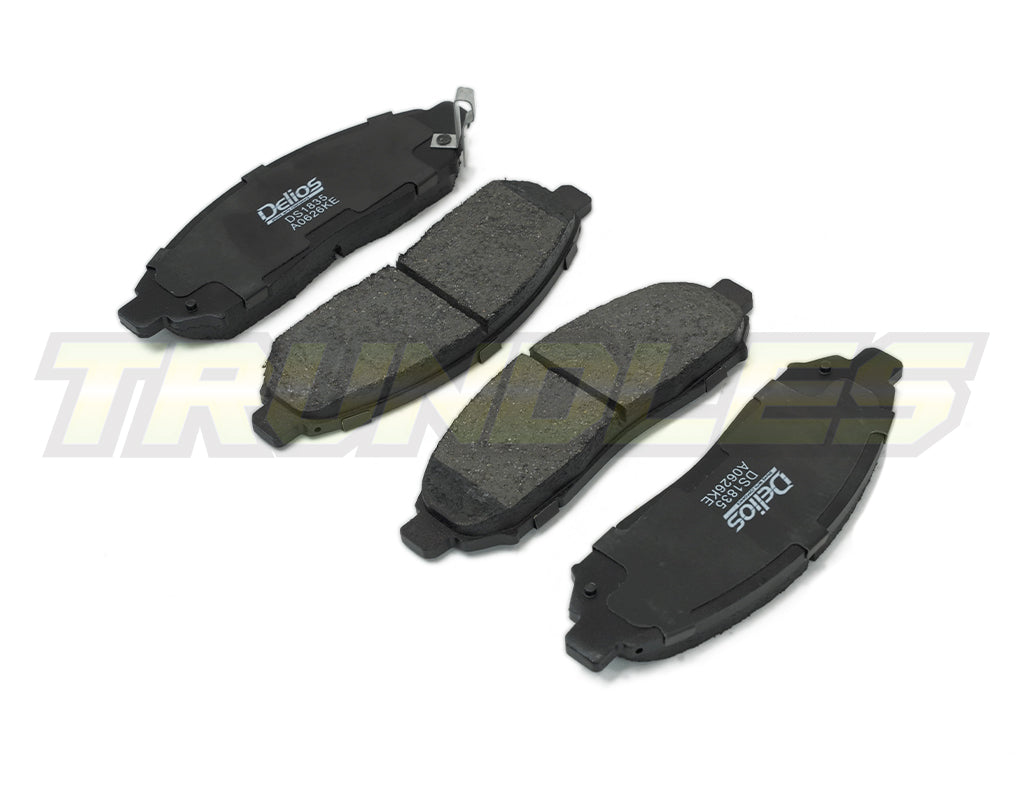 Delios MK3 Front Brake Pads to suit Nissan Navara D40 2005-2015 (295mm Rotor)