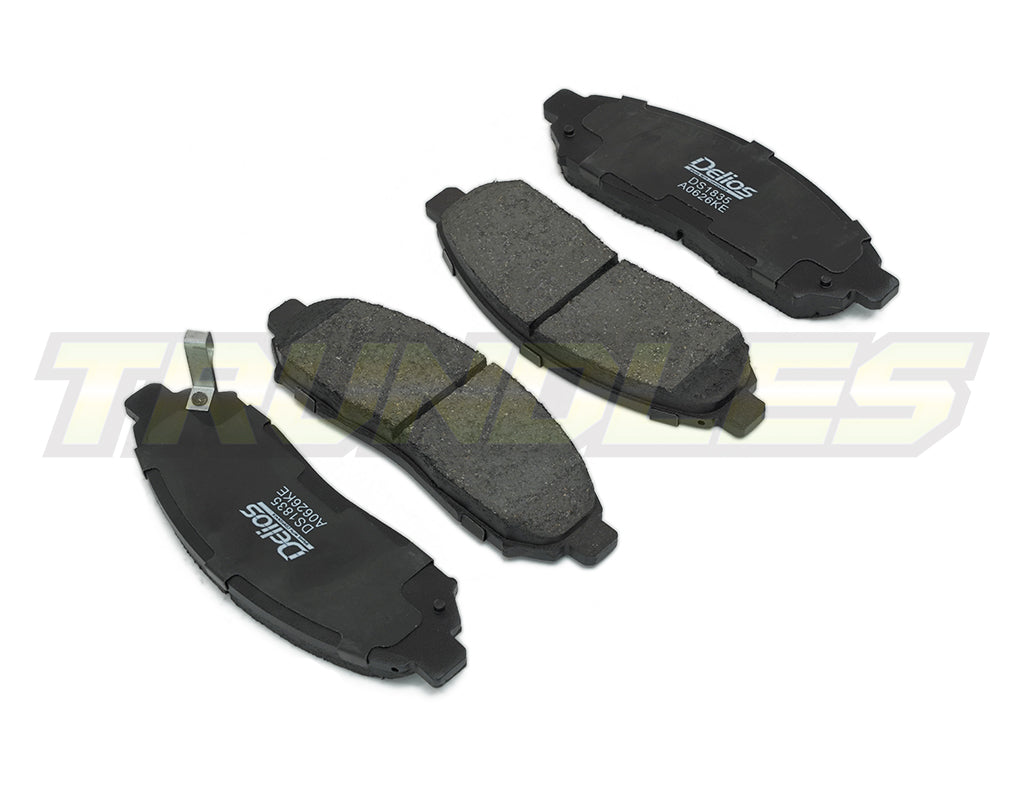 Delios MK3 Front Brake Pads to suit Nissan Navara D40 2005-2015 (295mm Rotor)