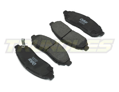 Delios MK3 Front Brake Pads to suit Nissan Navara D40 2005-2015 (295mm Rotor)