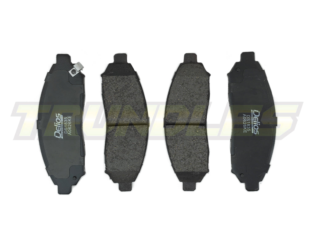 Delios MK3 Front Brake Pads to suit Nissan Navara D40 2005-2015 (295mm Rotor)