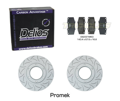 Delios Front Brake Upgrade Kit to suit Toyota Hilux 2005-2015 (without VSC)