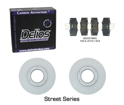 Delios Front Brake Upgrade Kit to suit Toyota Hilux 2005-2015 (without VSC)