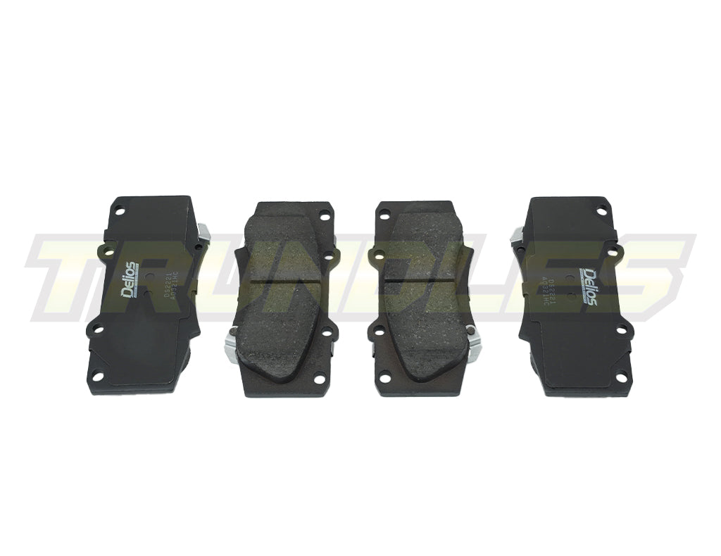 Delios MK3 Front Brake Pads to suit Toyota Hilux N70 (Without VSC) 2005-2015