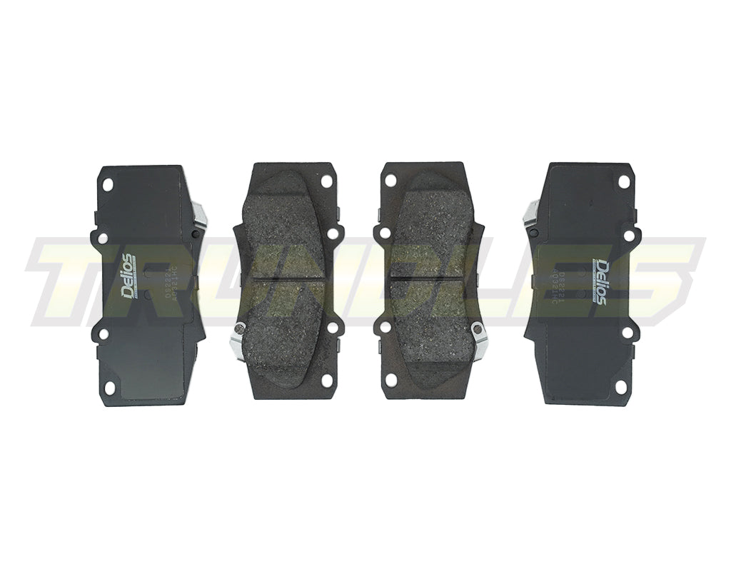 Delios MK3 Front Brake Pads to suit Toyota Hilux N70 2005-2015