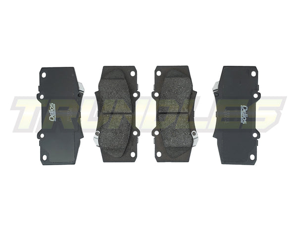 Delios MK3 Front Brake Pads to suit Toyota Hilux N70 2005-2015