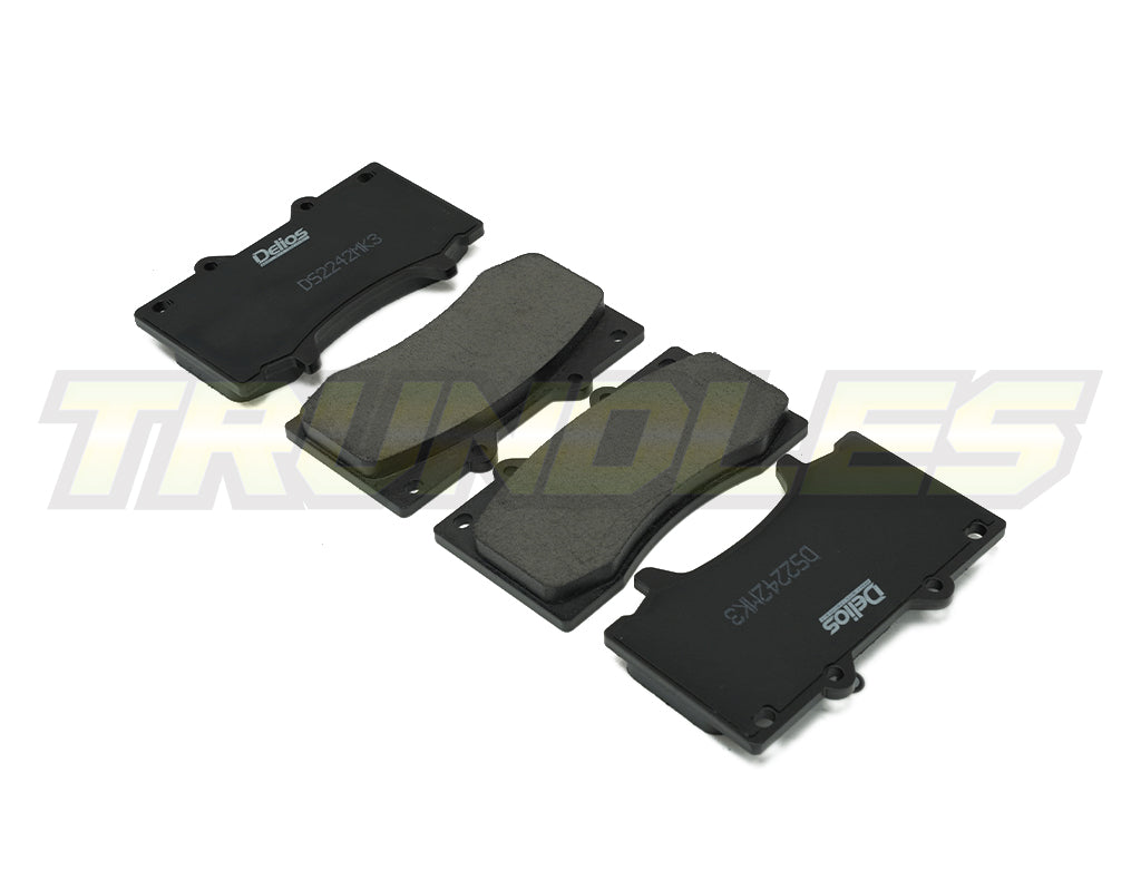 Delios MK3 Front Brake Pads to suit Nissan Patrol Y62 2013-Onwards