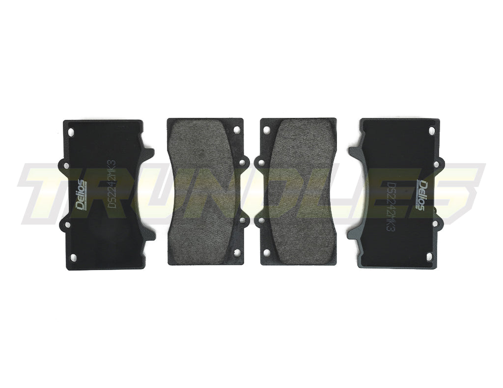 Delios MK3 Front Brake Pads to suit Nissan Patrol Y62 2013-Onwards