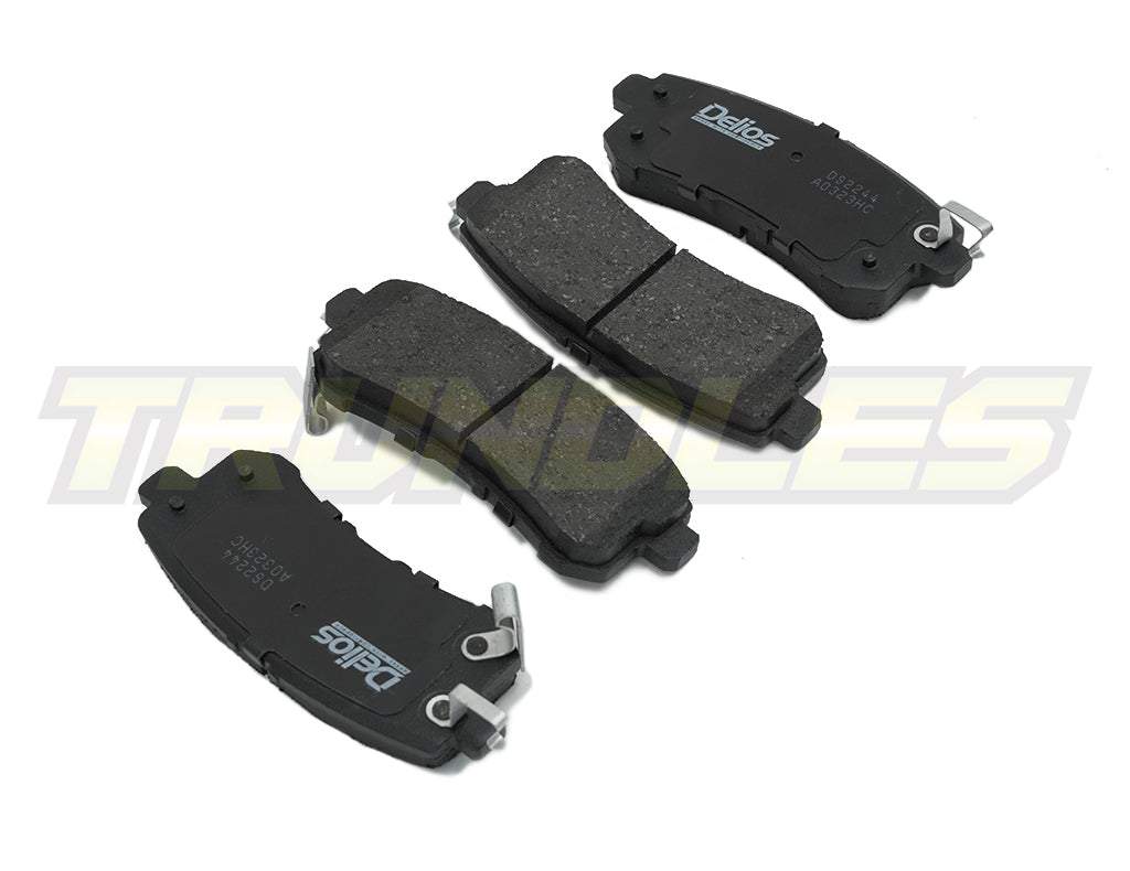 Delios MK3 Rear Brake Pads to suit Nissan Patrol Y62 2013-Onwards