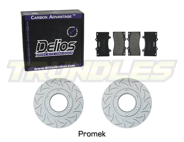 Delios Front Brake Upgrade Kit to suit Nissan Patrol Y62 2013-Onwards