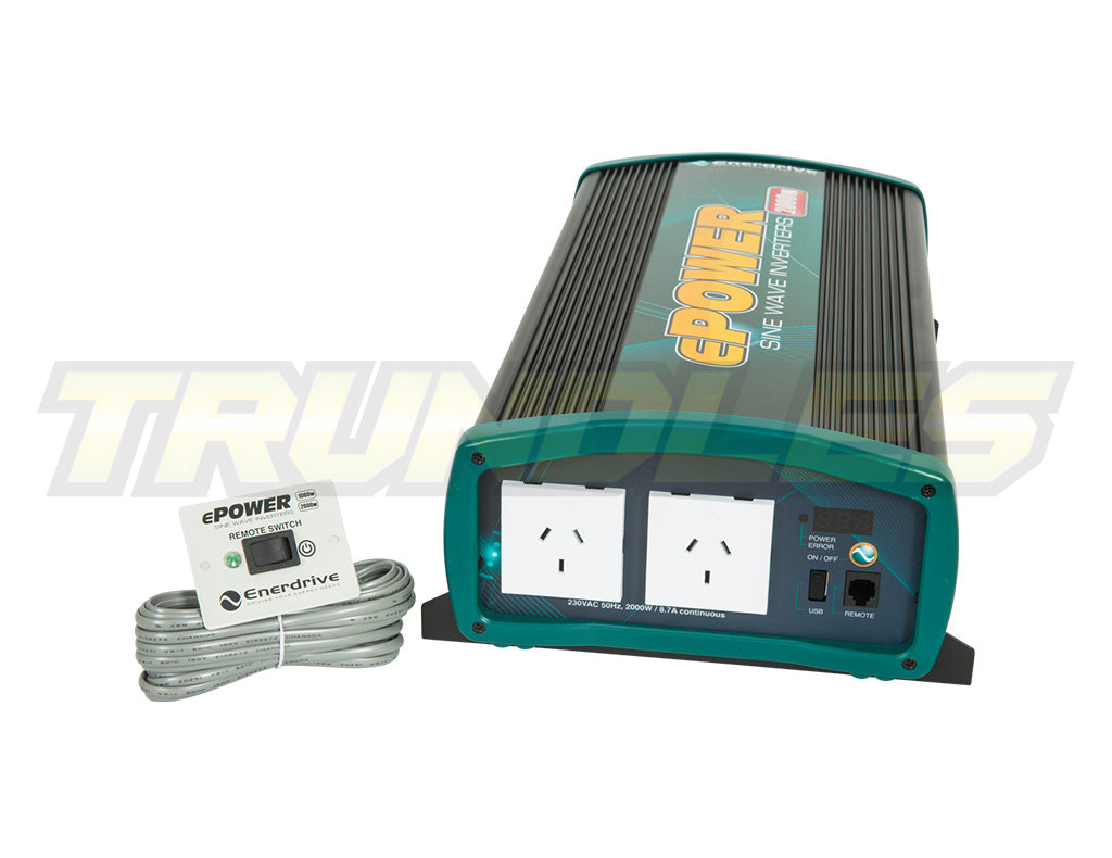 Enerdrive ePOWER 12V 2000W True Sine Wave Inverter