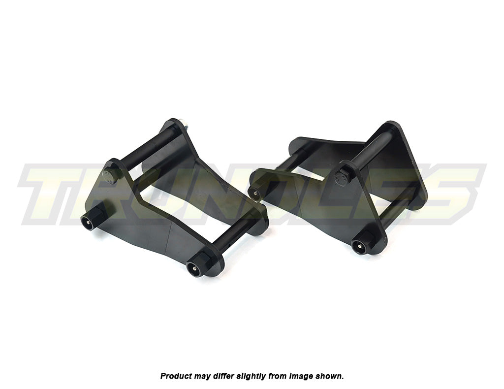 Trundles 25mm Lift Extended Rear Shackle Kit to suit Toyota Landcruiser 79 Series 1999-Onwards