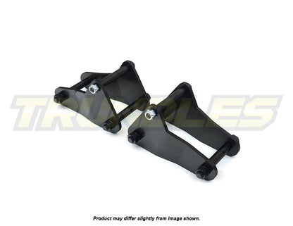 Trundles 25mm Lift Extended Rear Shackle Kit to suit Toyota Landcruiser 79 Series 1999-Onwards