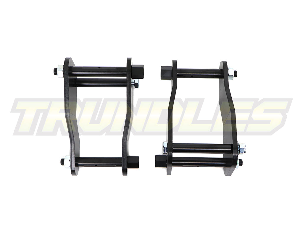 Trundles 25mm Lift Extended Rear Shackle Kit to suit Toyota Landcruiser 76 Series 2007-Onwards