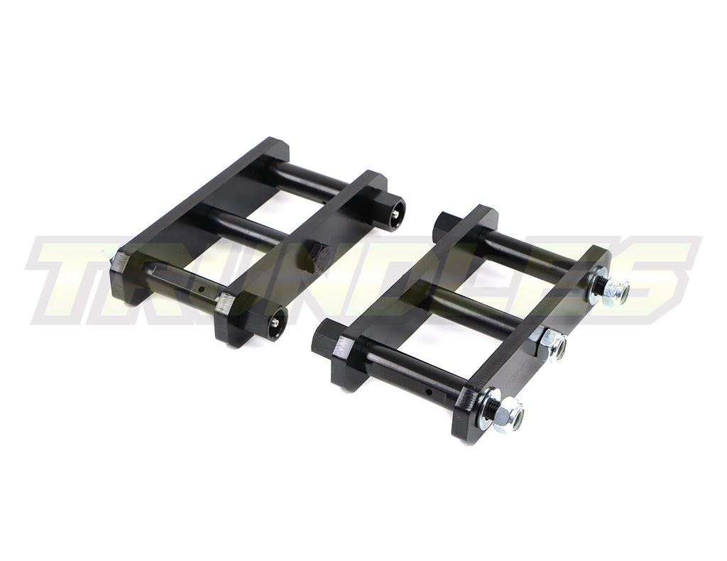 Trundles 50mm Lift Extended Rear Shackle Kit to suit Nissan Navara D23 NP300 2014-Onwards