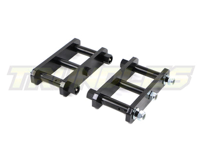Trundles 50mm Lift Extended Rear Shackle Kit to suit Nissan Navara D23 NP300 2014-Onwards