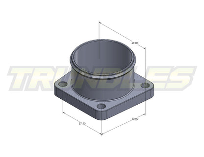 Trundles Billet Inlet Adapter Kit to suit Toyota 1KZ Engines (KZN165)
