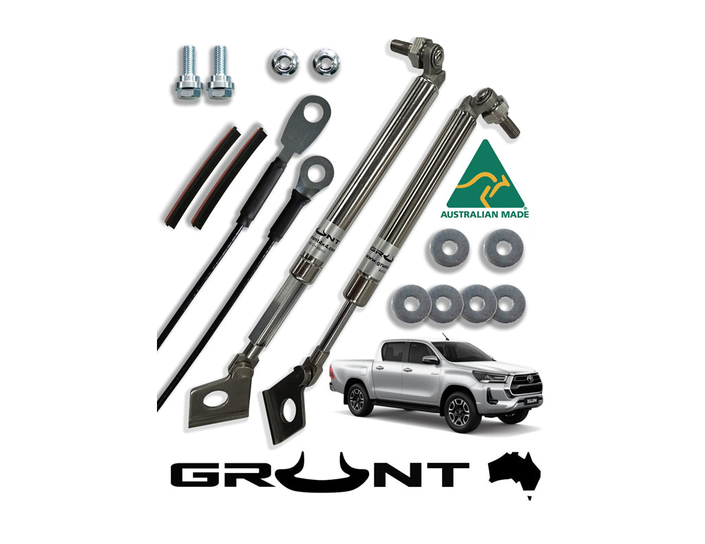 Grunt 4x4 Tailgate Strut Assist System to suit Toyota Hilux N80 2015-Onwards (Single Handle)