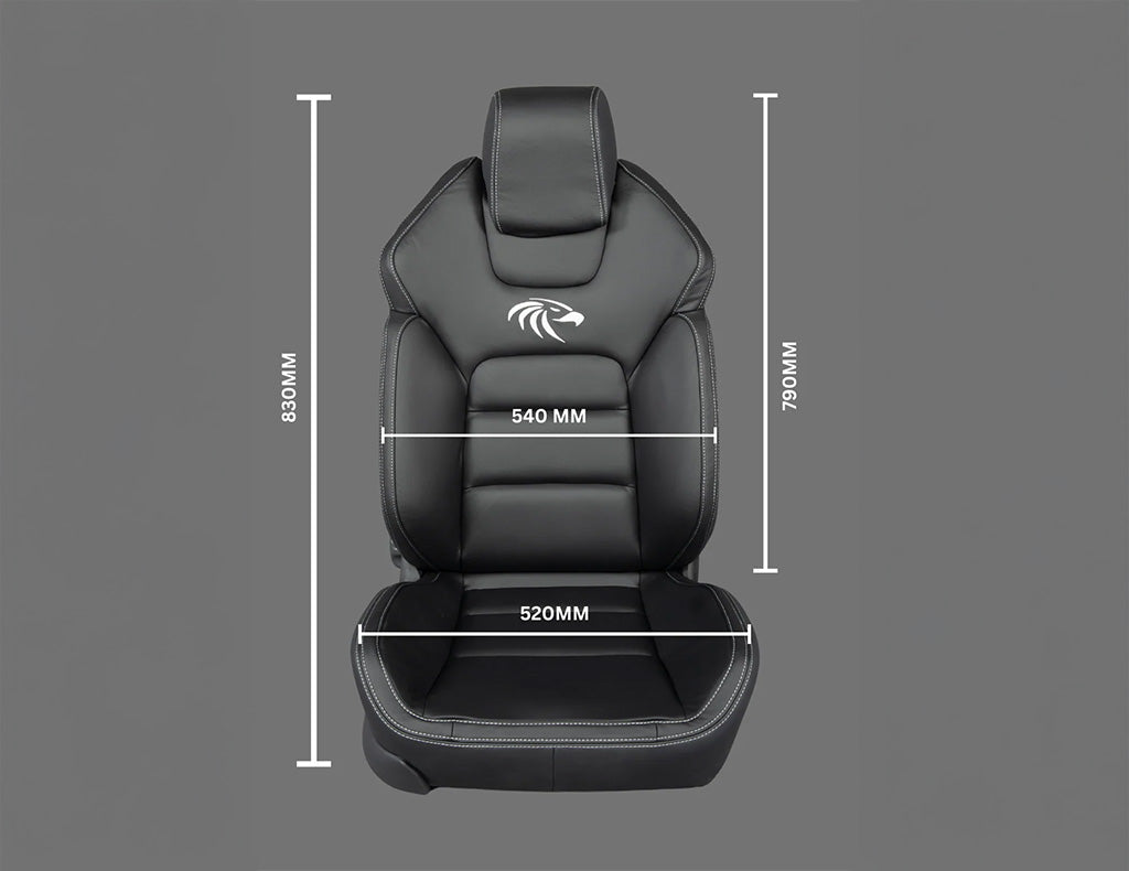 Huracan Black Leather Premium Touring Seats