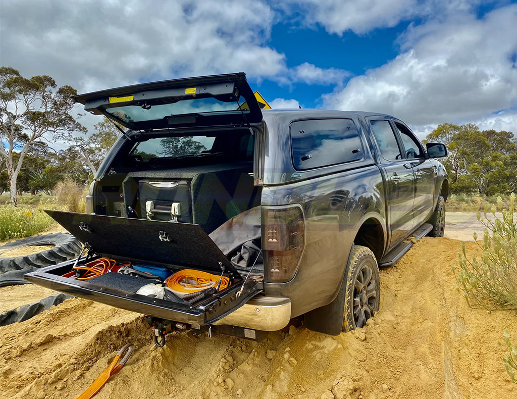 Huracan Tailgate Storage Solution to suit Ford Ranger PX2/3 with Reversing Camera 2011-2018